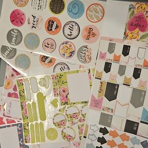 Kits Assorted Planner Sticker Sheets Bundle - Full Page Mini Kits